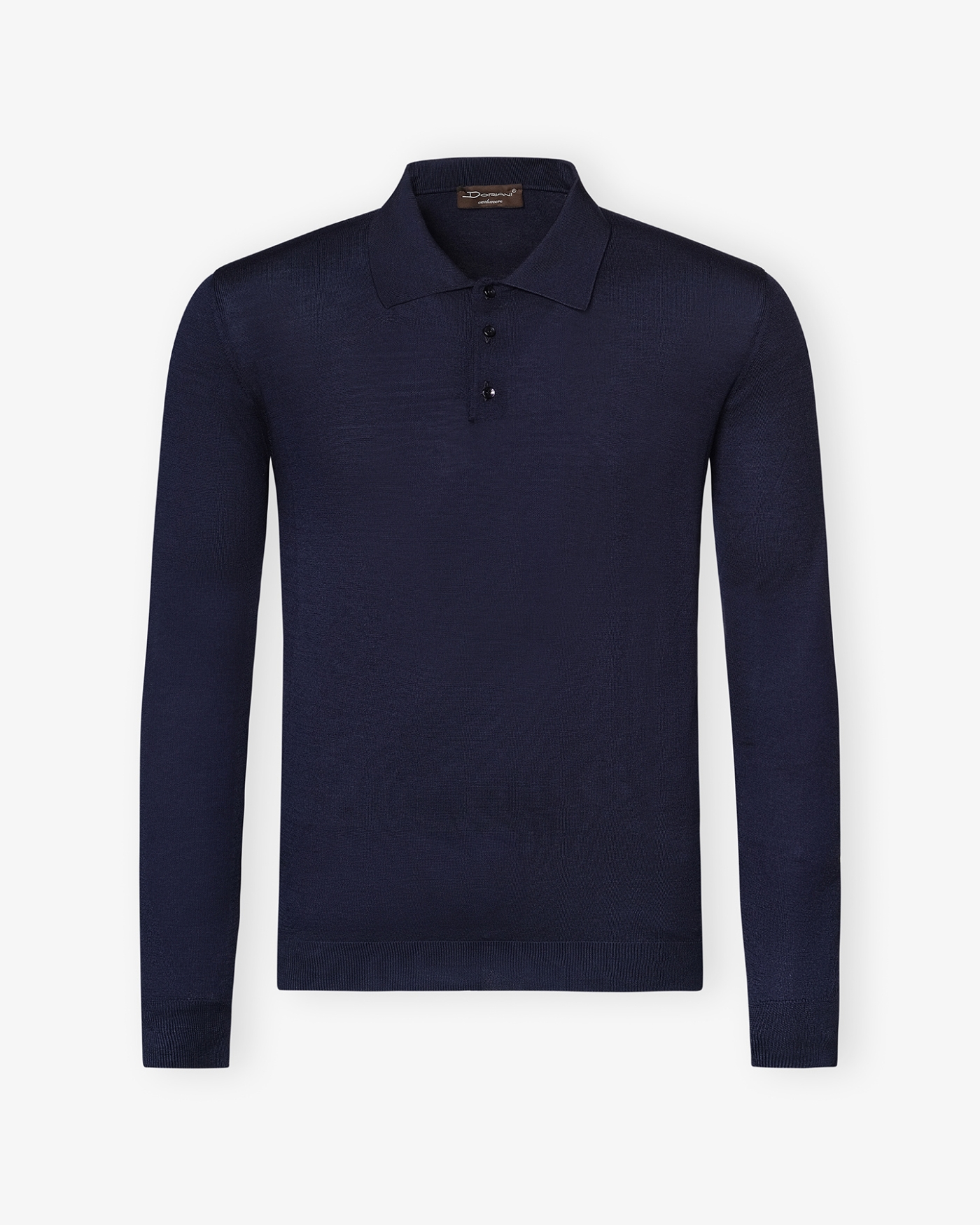 Doriani Cashmere - Polo long sleeve fine wool - Navy