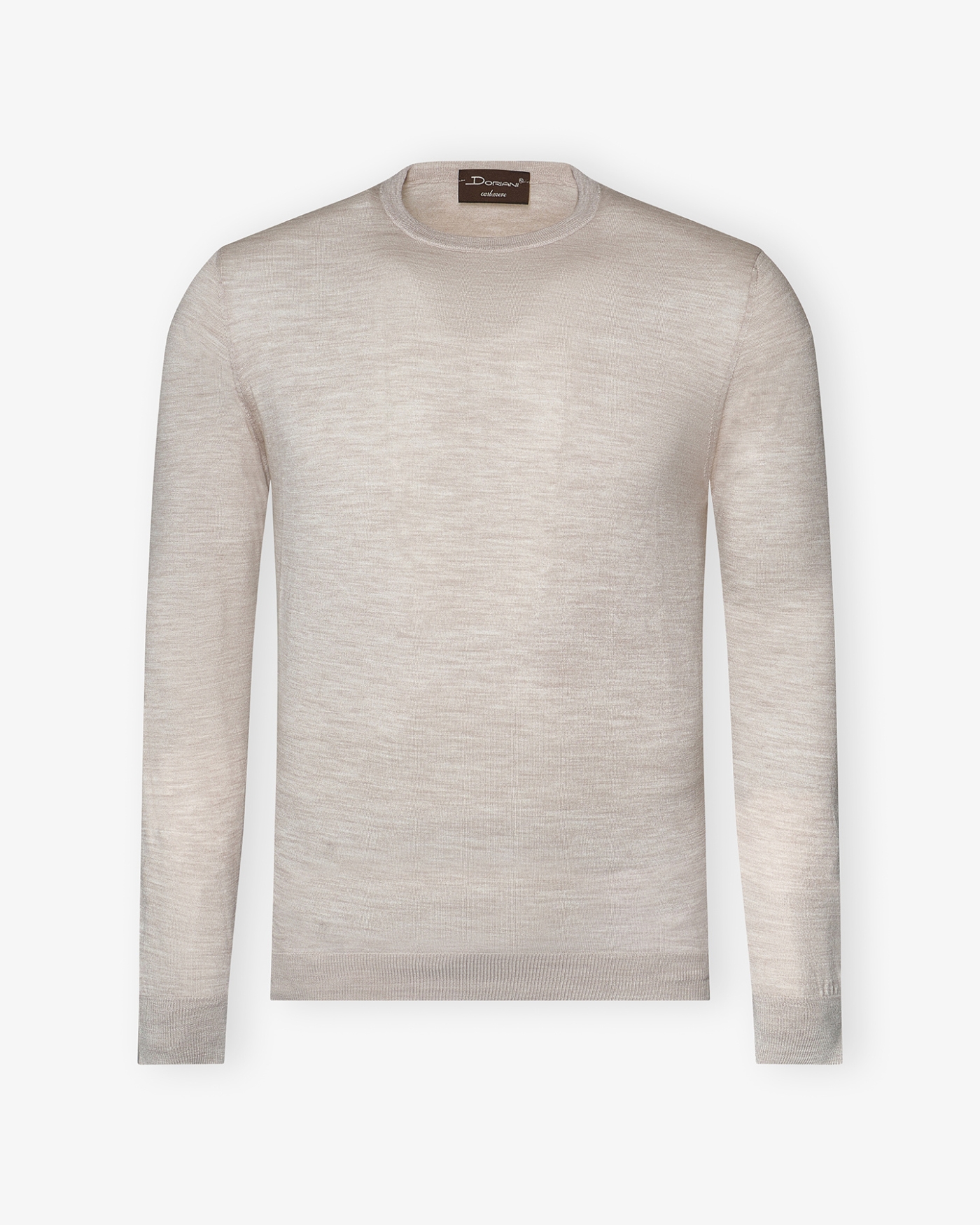 Doriani Cashmere - Round neck fine wool - Sand