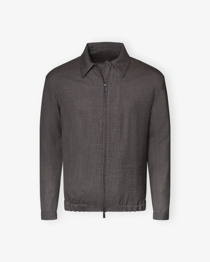 BERWICH Berwich x Loro Piana - Jacket wool silk linen - Brown