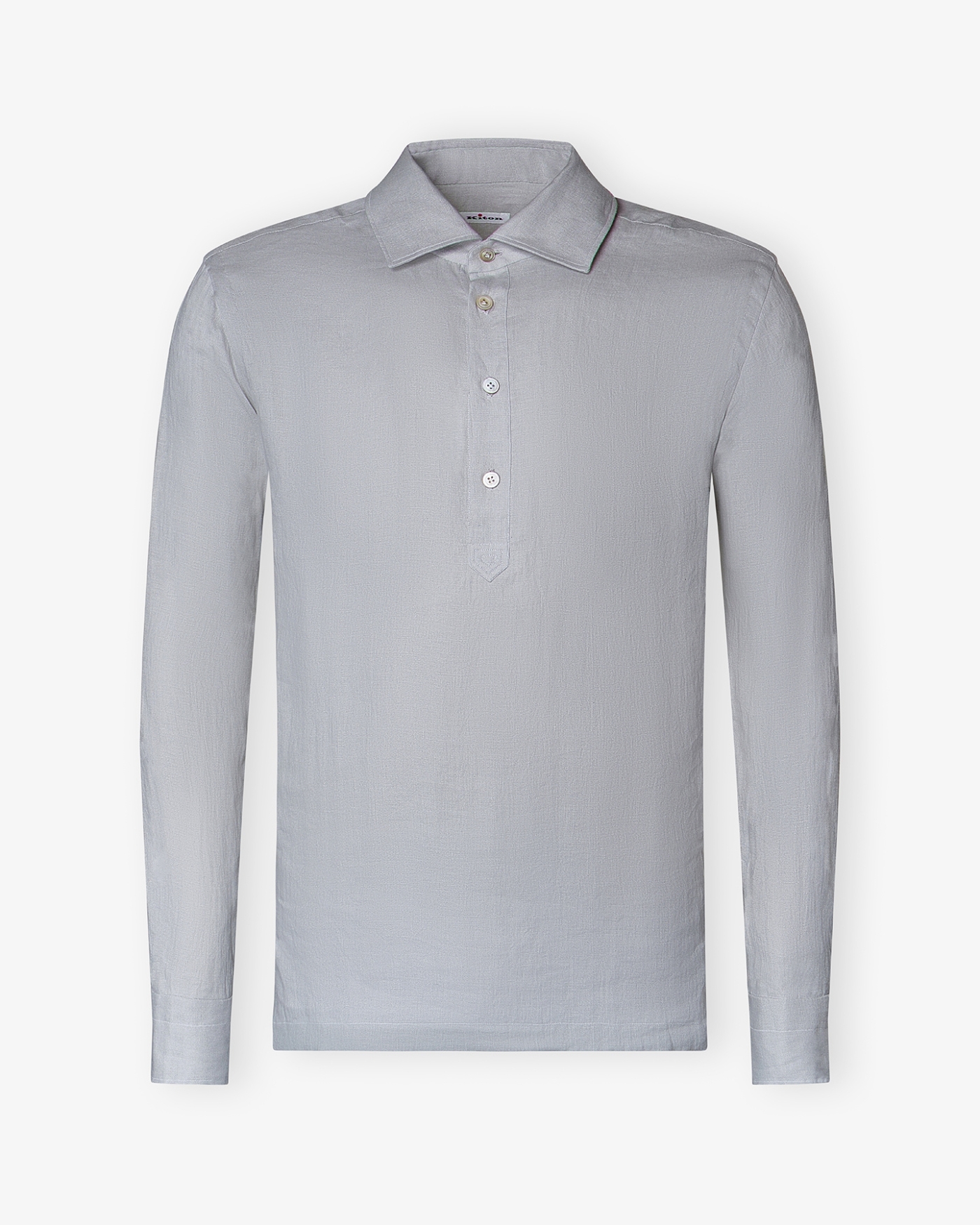 Kiton - Miami polo shirt linen - Grey