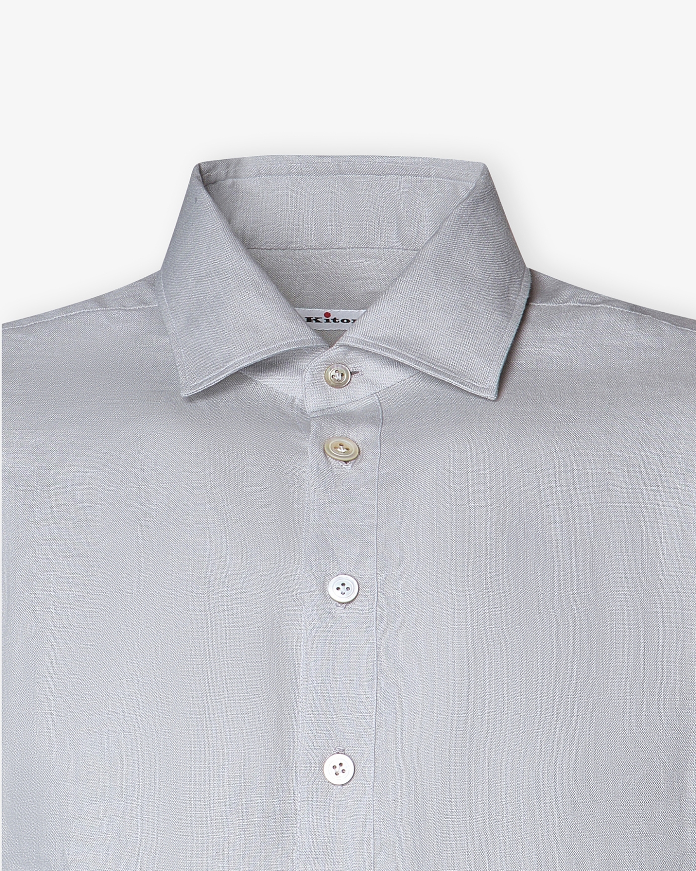 Kiton - Miami polo shirt linen - Grey
