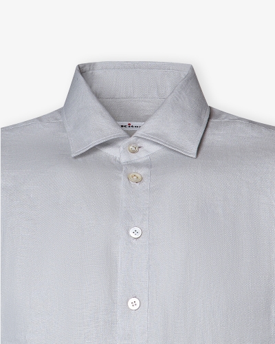 Kiton - Miami polo shirt linen - Grey