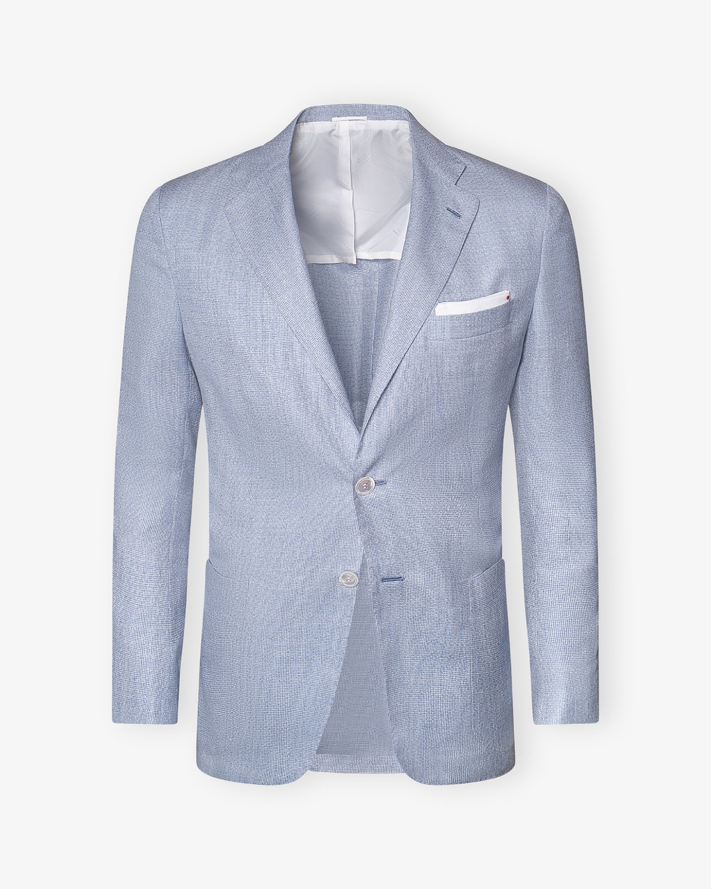 Kiton - Jacket cashmere silk linen - Light blue