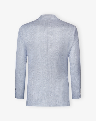 Kiton - Jacket cashmere silk linen - Light blue