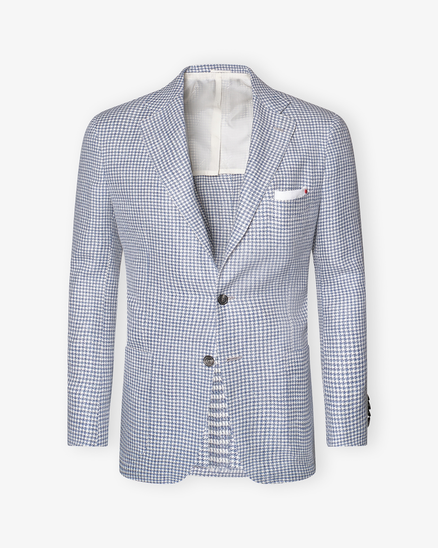 Kiton - Jacket linen silk cotton - Light blue