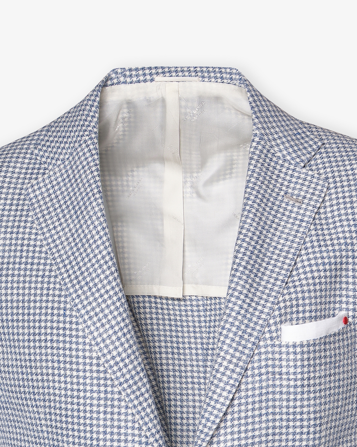 Kiton - Jacket linen silk cotton - Light blue