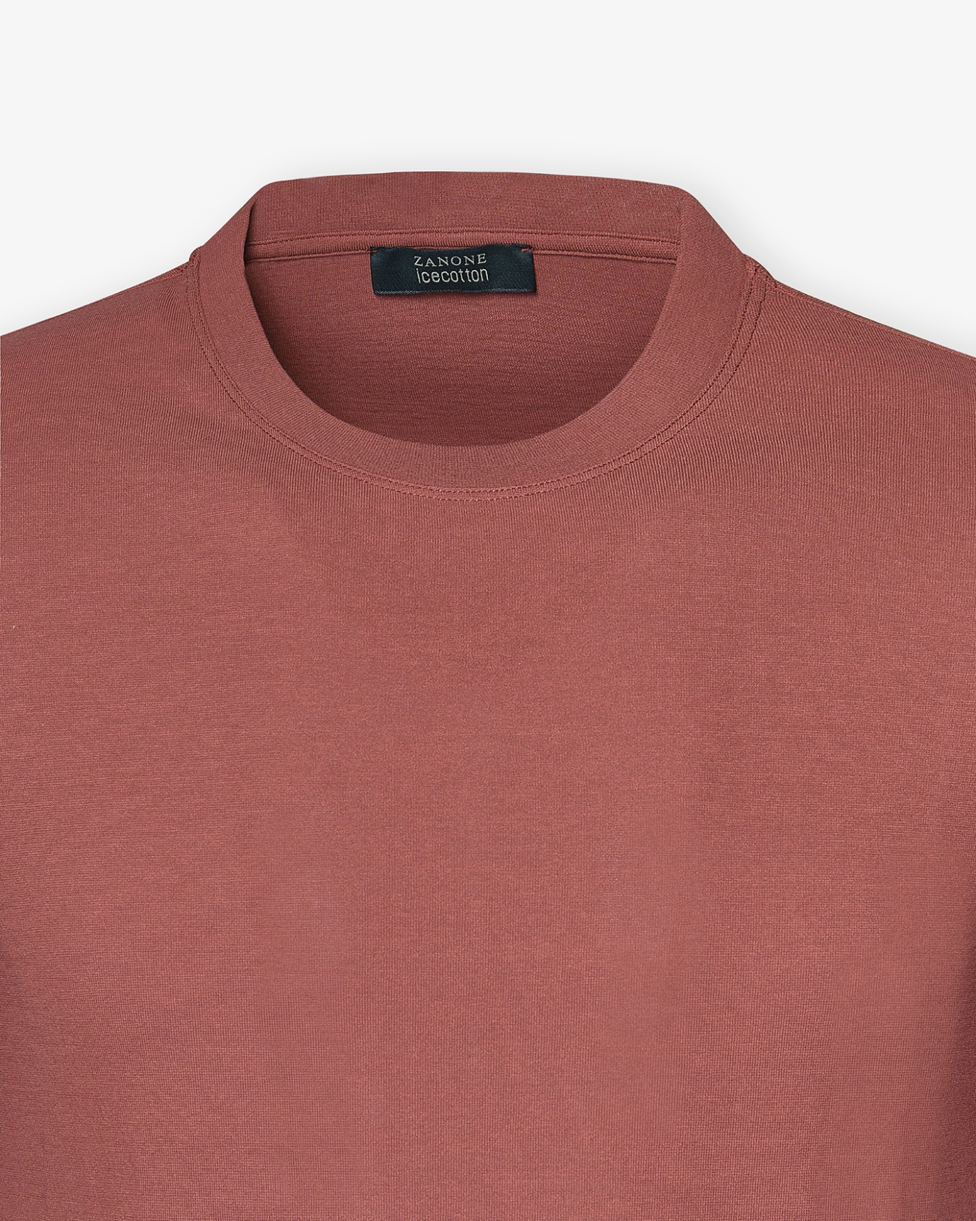 Zanone - T-shirt ice cotton - Terracotta