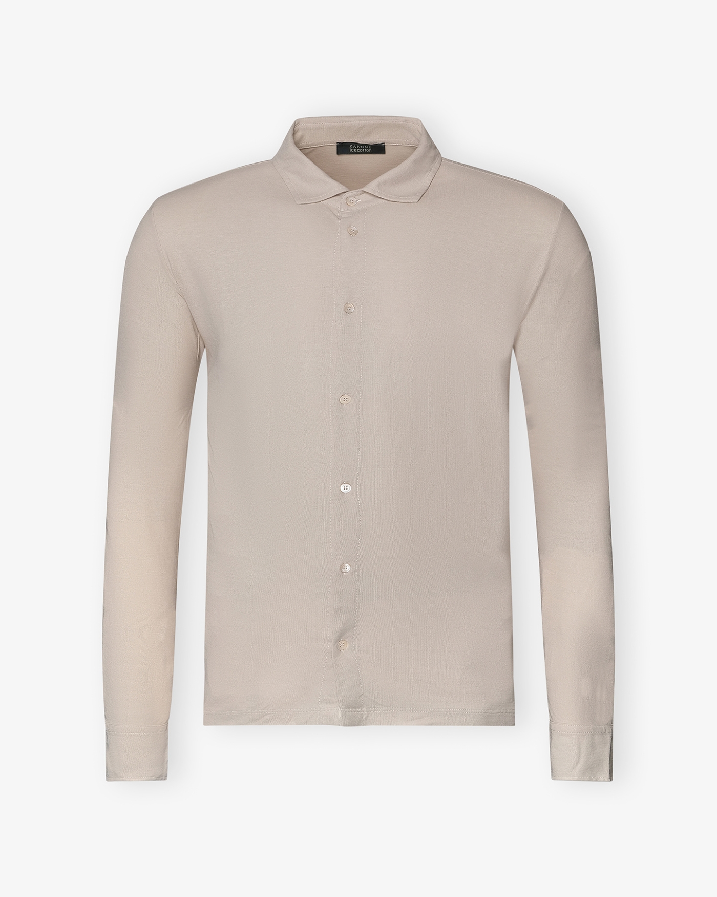 Zanone - Polo shirt long sleeve - Ice cotton - Sand