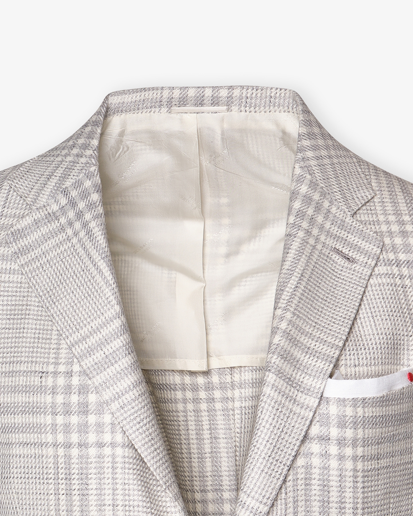 Kiton - Jacket wool cashmere silk linen - Grey