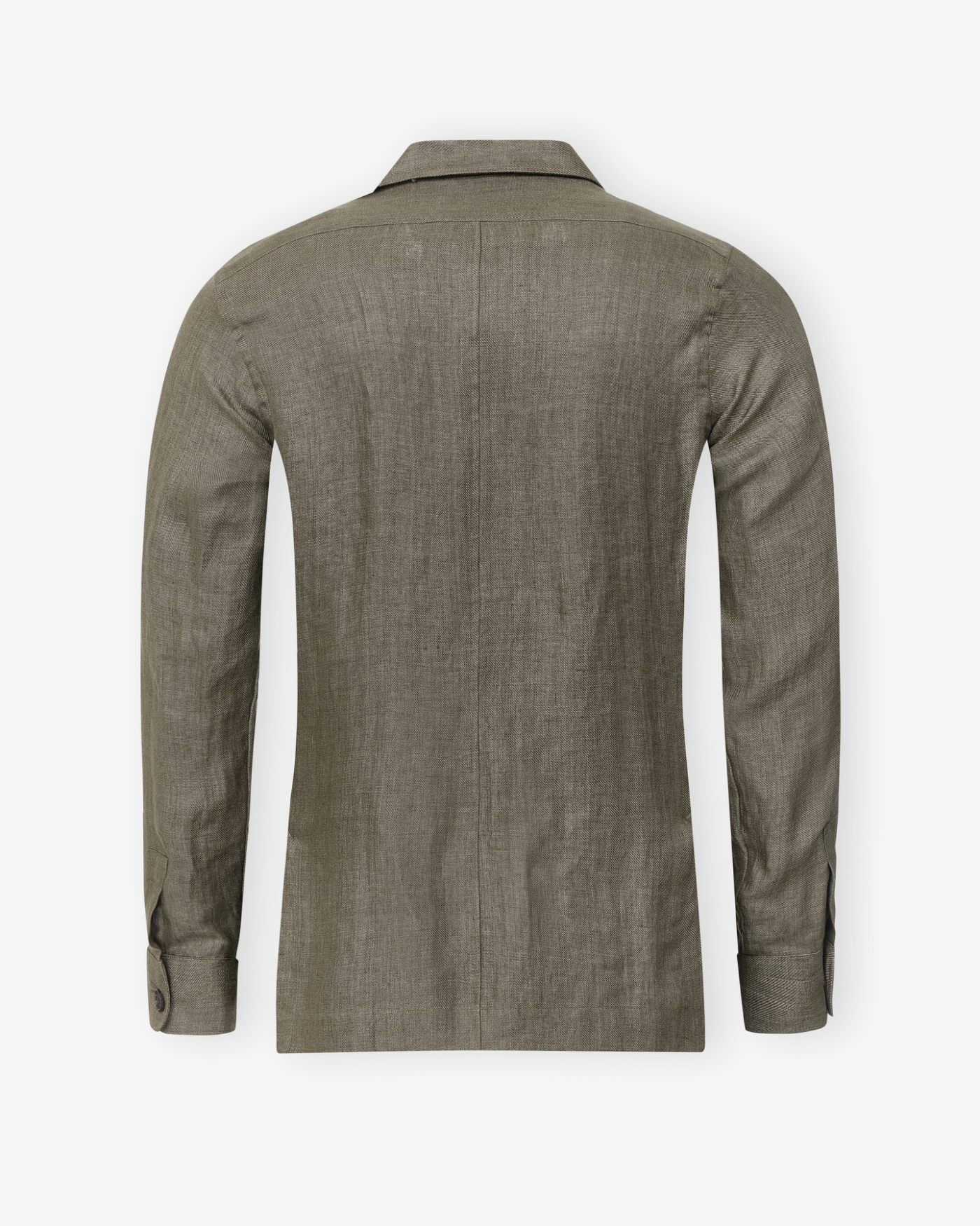 LHDA x Albini - Shirt jacket linen - Olive - Brown