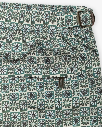Swimtrunk Daniel - Flower green