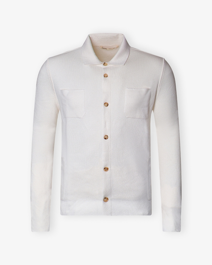 MAURIZIO BALDASSARI Maurizio Baldassari - Overshirt silk cotton - Cream white