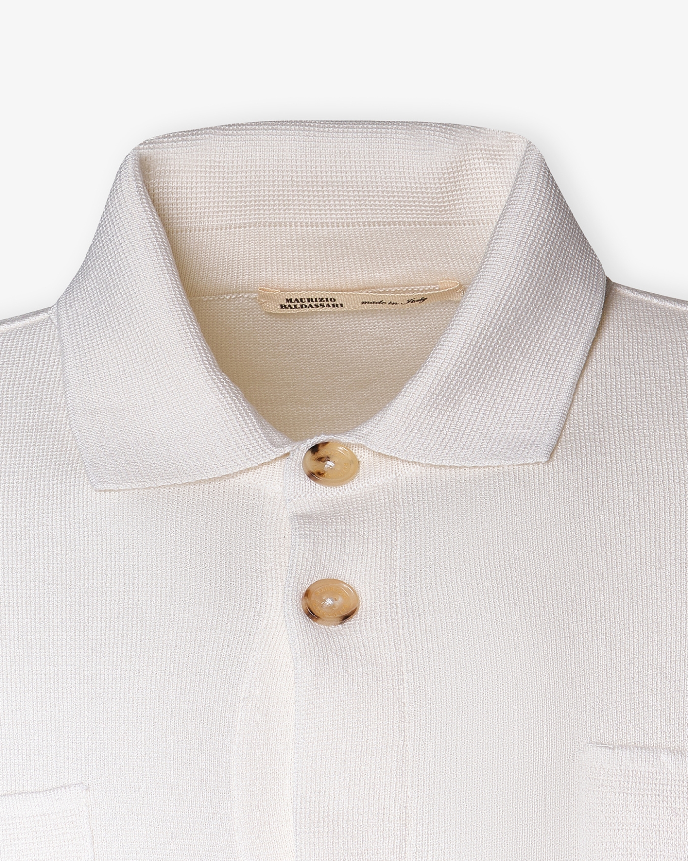 Maurizio Baldassari - Overshirt silk cotton - Cream white