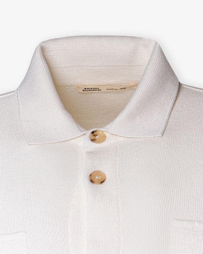 Maurizio Baldassari - Overshirt silk cotton - Cream white