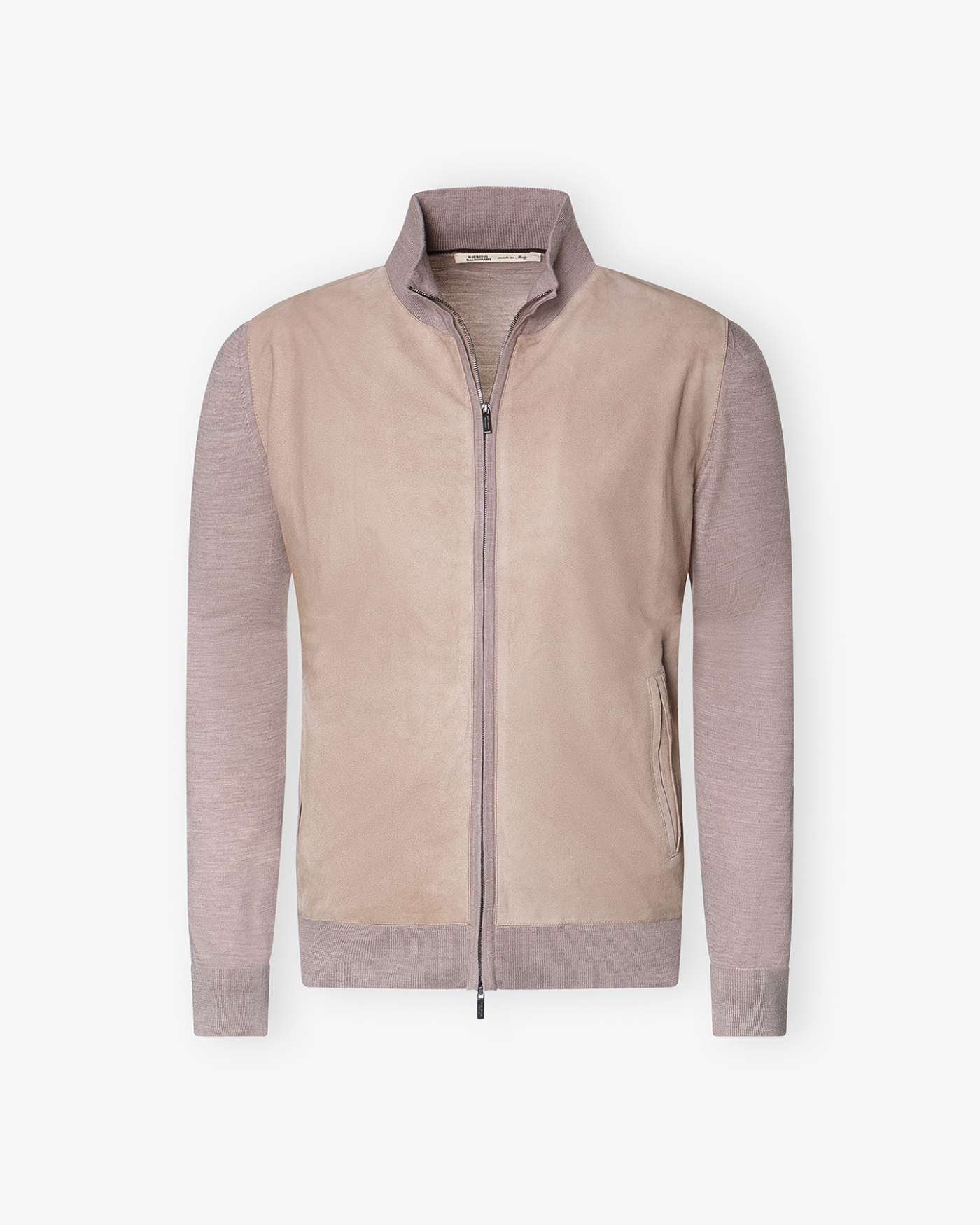 Maurizo Baldassari - Leather knit jacket - Taupe