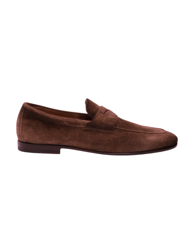 Santoni - Suede goodyear loafer - Carlos - Brown