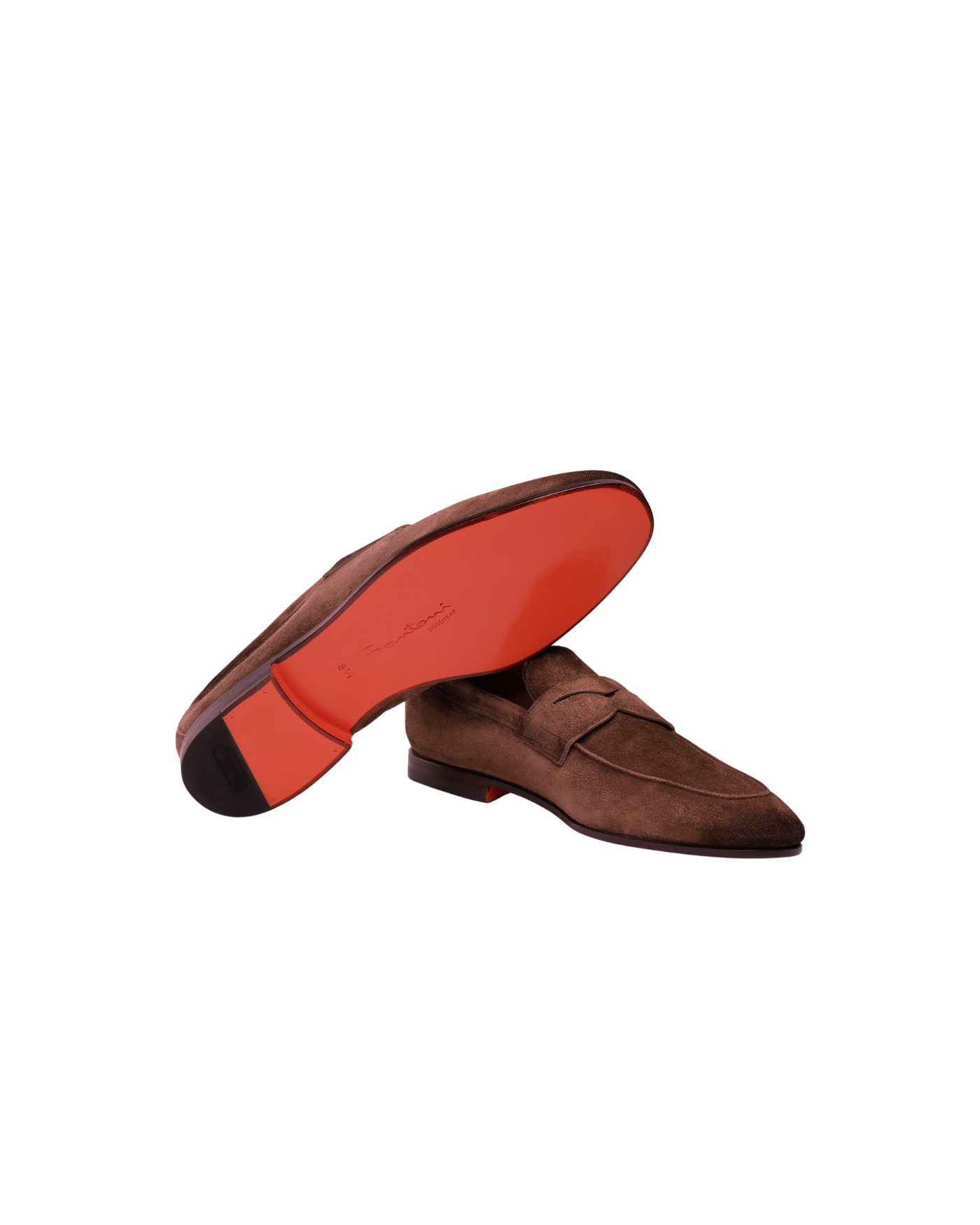 Santoni - Suede goodyear loafer - Carlos - Brown