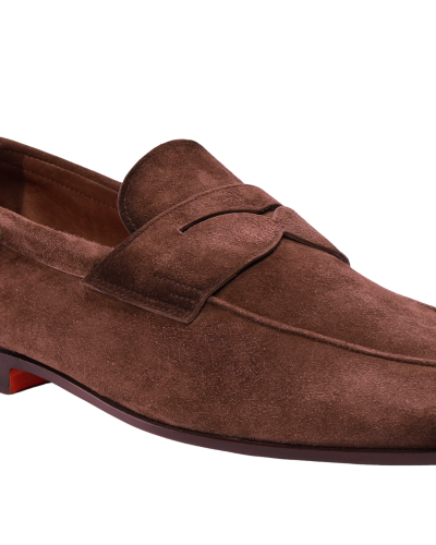Santoni - Suede goodyear loafer - Carlos - Brown