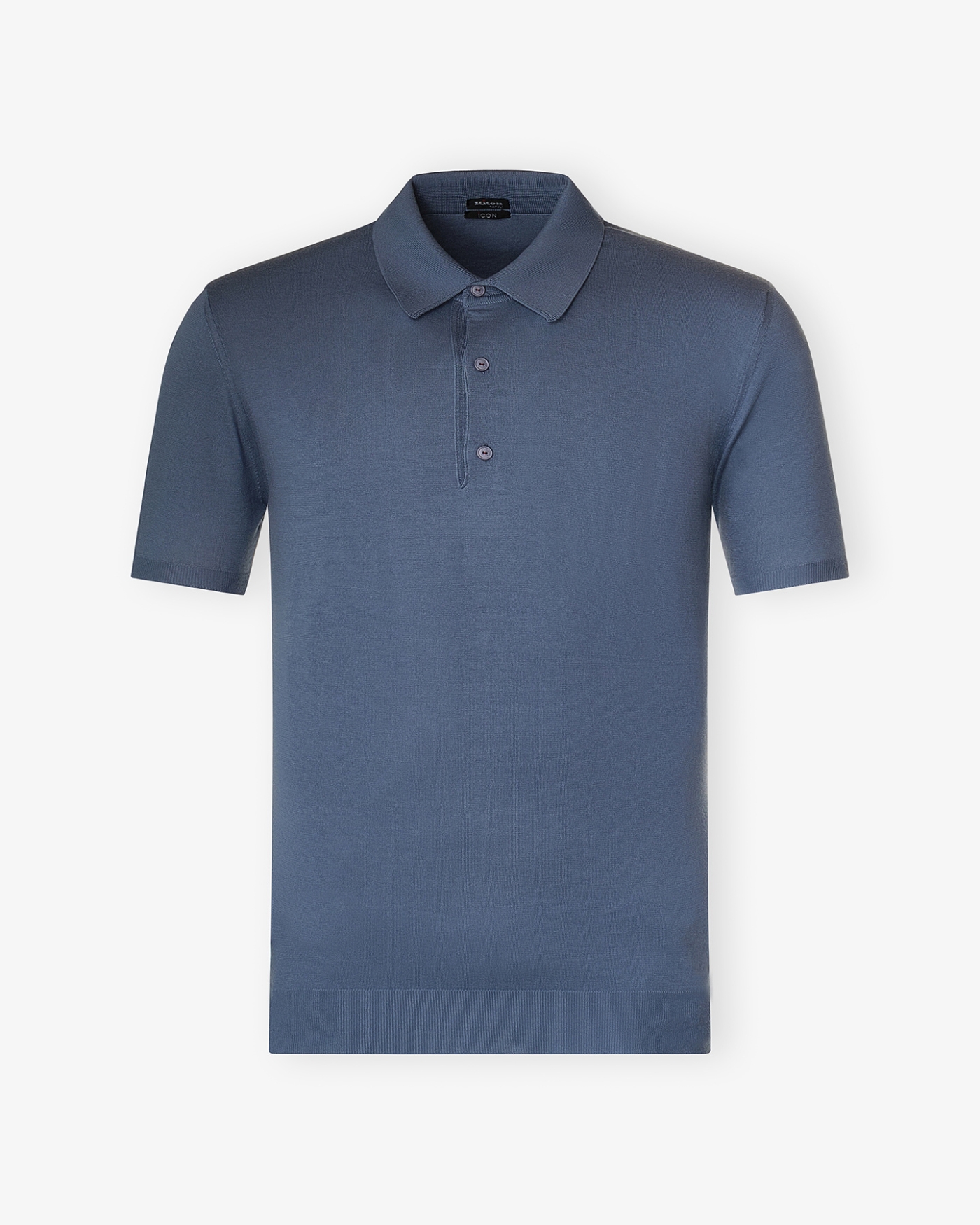 Kiton - Polo short sleeve - Fine cotton - Azure powder
