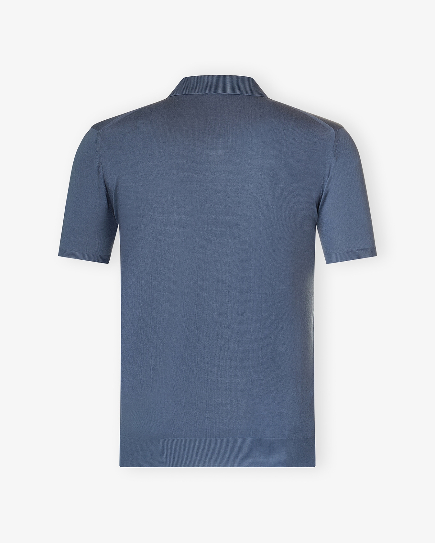 Kiton - Polo short sleeve - Fine cotton - Azure powder