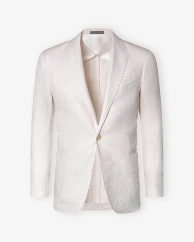 Corneliani -Jacket Sartoria light - Linen wool - Cream