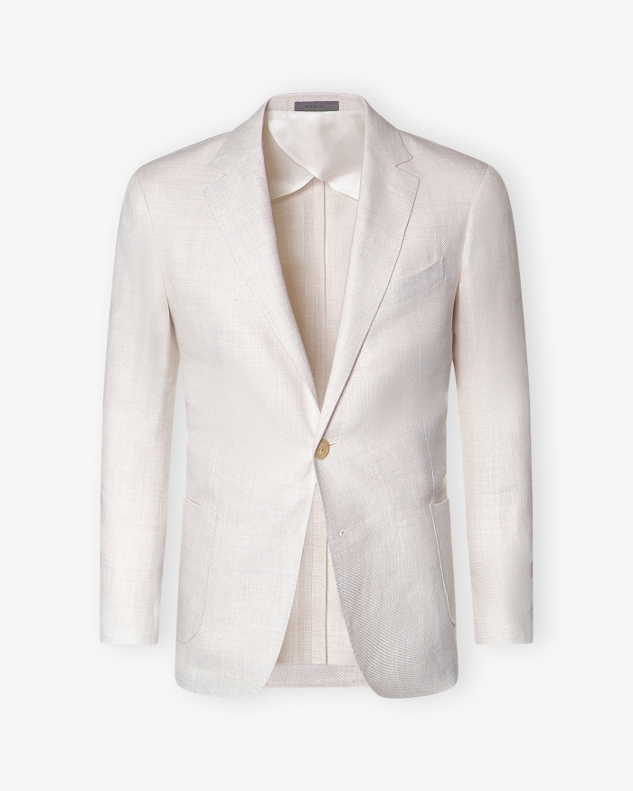 CORNELIANI Corneliani -Jacket Sartoria light - Linen wool - Cream