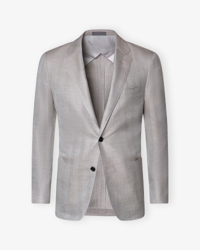 Corneliani -Jacket Sartoria - Wool silk linen - Olive