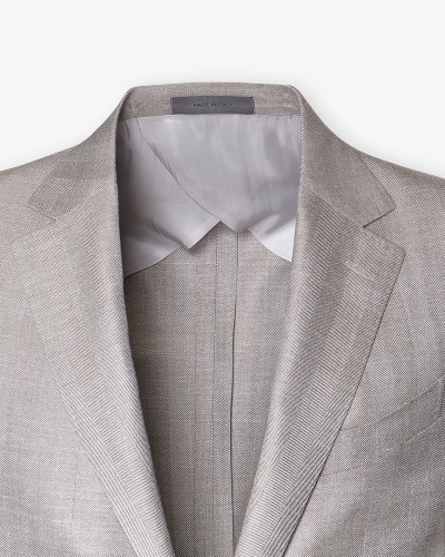 Corneliani -Jacket Sartoria - Wool silk linen - Olive
