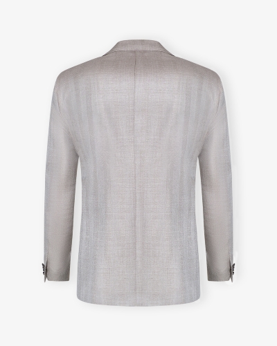 Corneliani -Jacket Sartoria - Wool silk linen - Olive