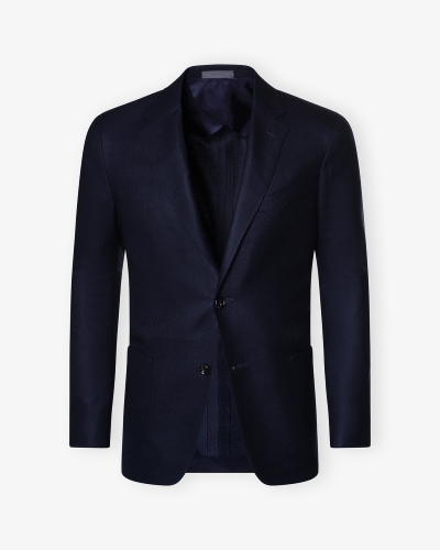 Corneliani -Jacket Sartoria light - Wool silk - Navy