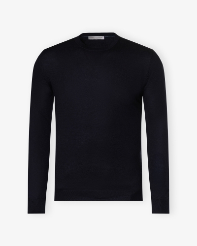 LHDA - Round neck cashmere silk - Navy