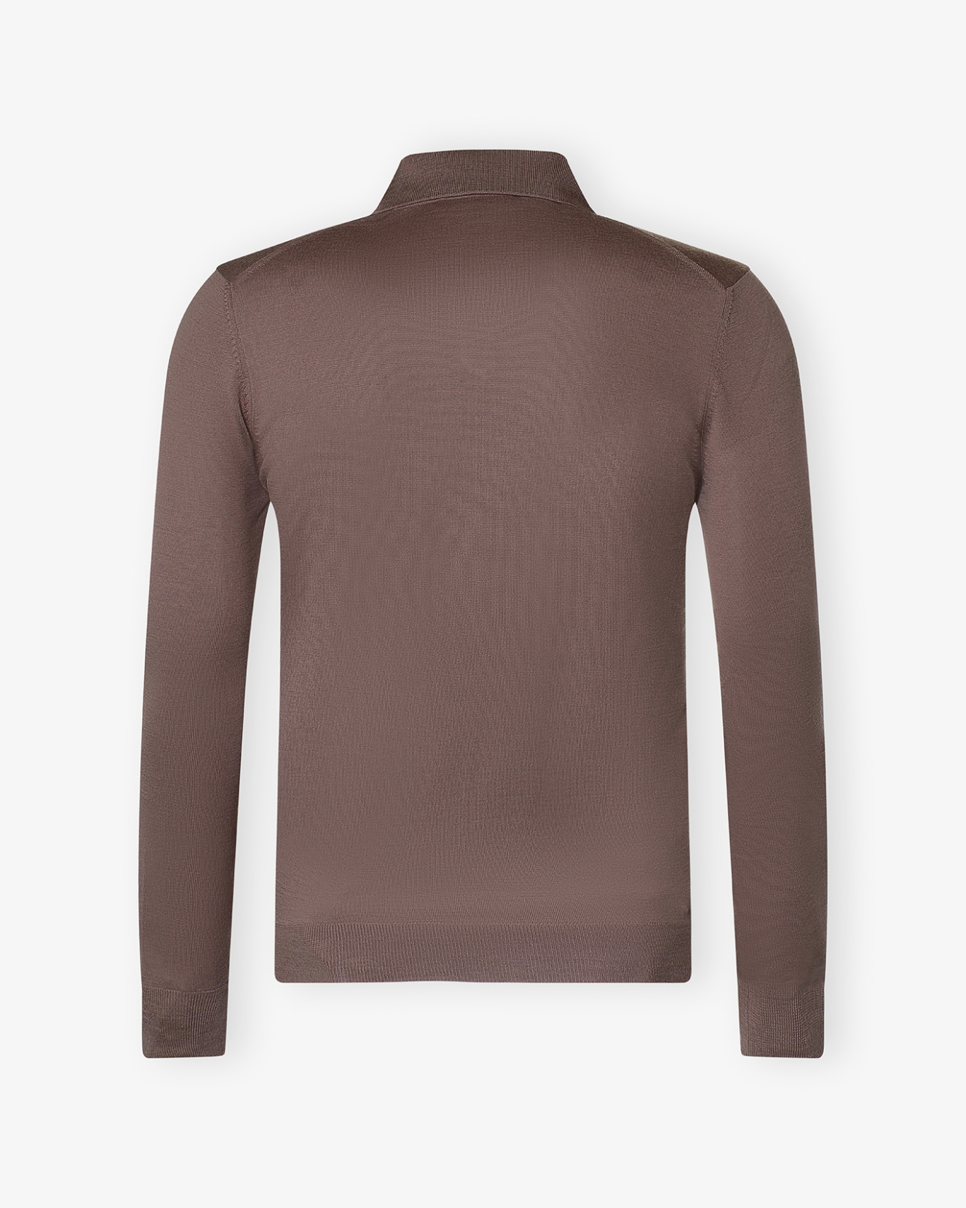 LHDA - Polo long sleeve - Virgin wool - Greige