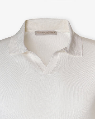 LHDA - Polo short sleeve - Silk - White