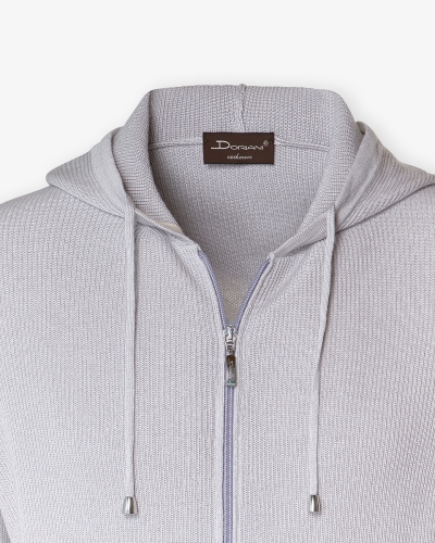 Doriani Cashmere - Knitted sweater silk cashmere - L.Grey