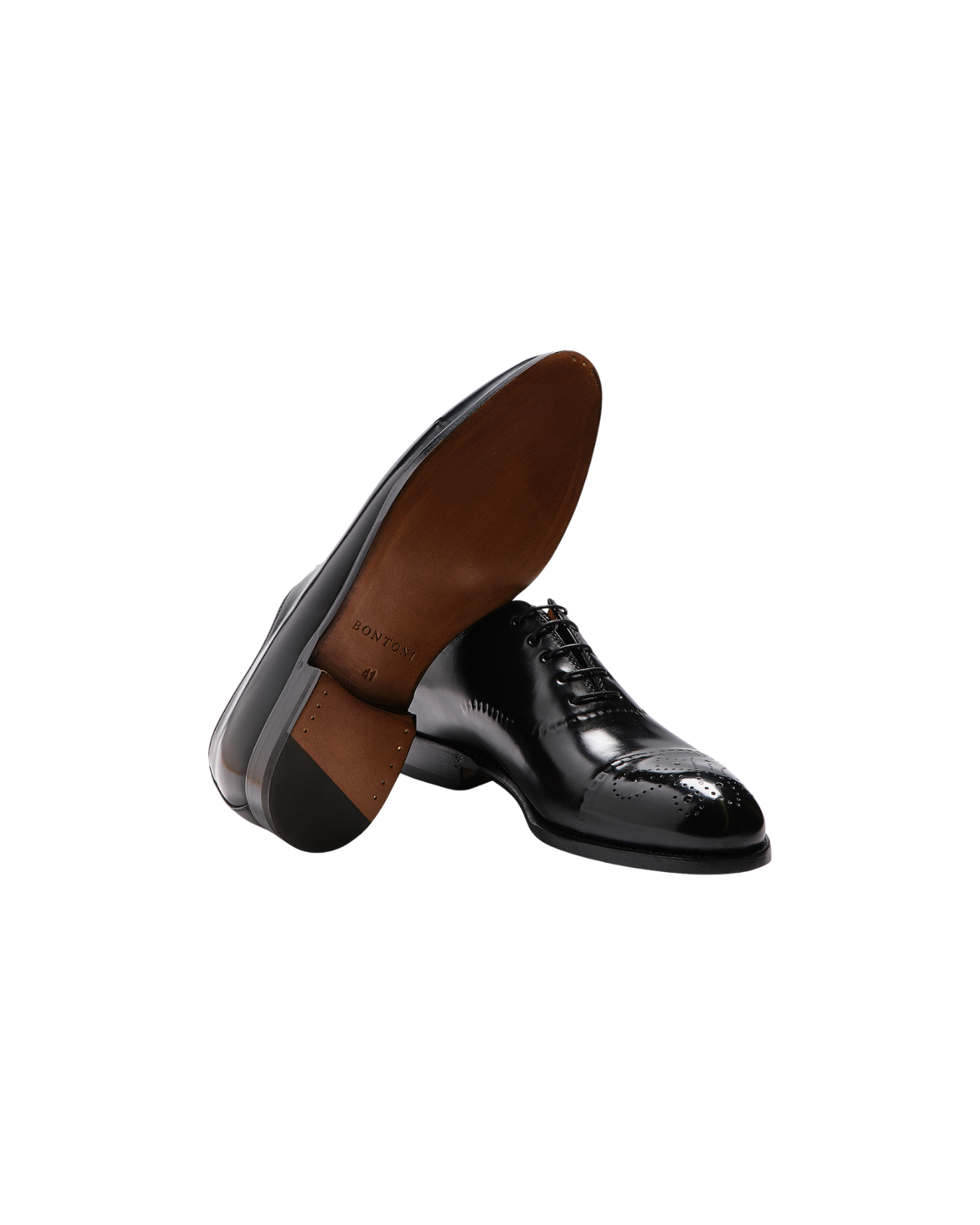 Bontoni - Oxford reversed stiched - Black