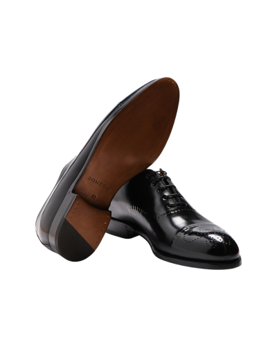 Bontoni - Oxford reversed stiched - Black
