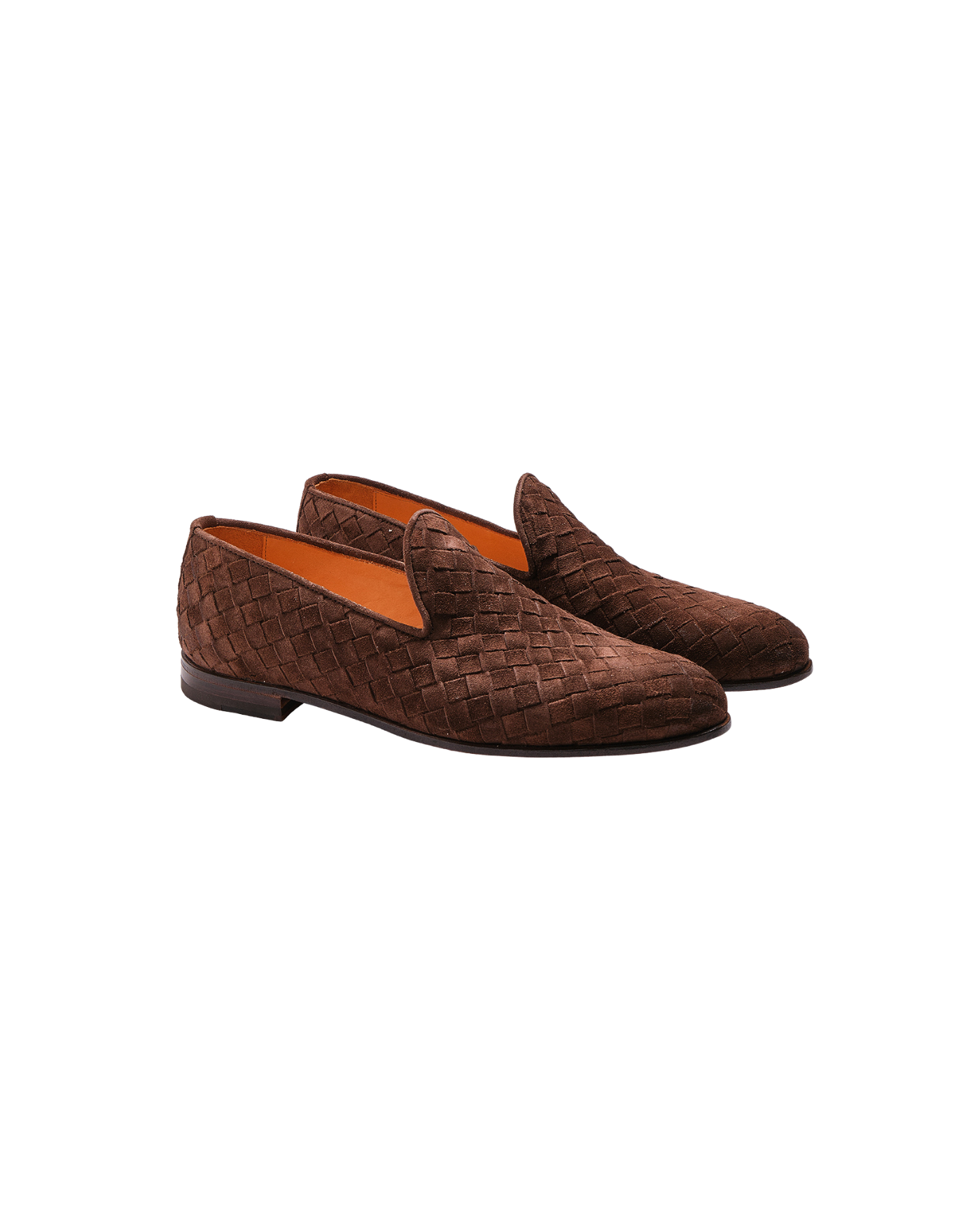 Bontoni - Loafer woven suede - Brown