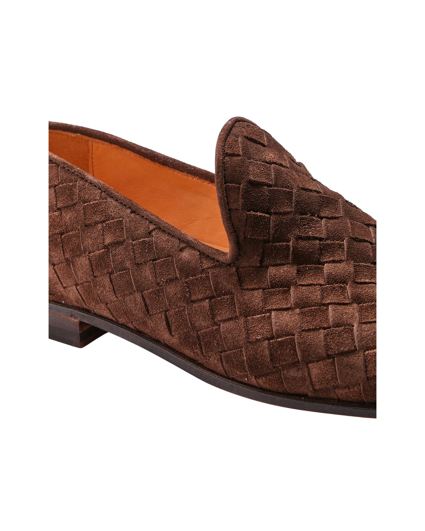 Bontoni - Loafer woven suede - Brown