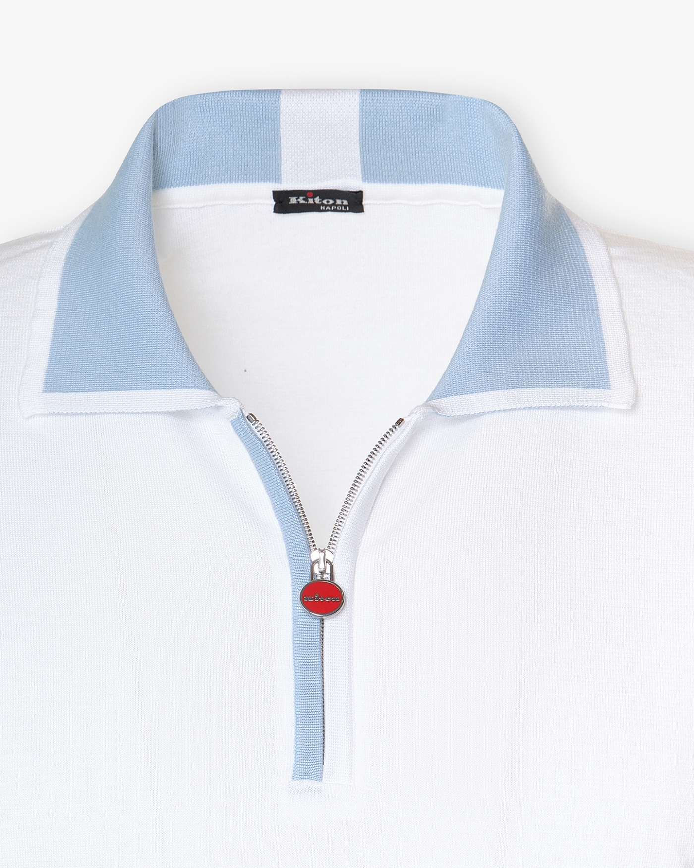 Kiton - Polo short sleeve - Fine cotton - White