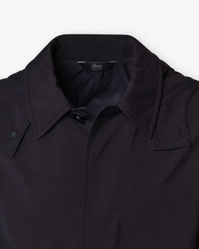 Brioni - Parka lightweight detachable hoody - Navy