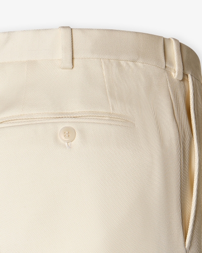 Brioni - Trousers twill wool - Offwhite