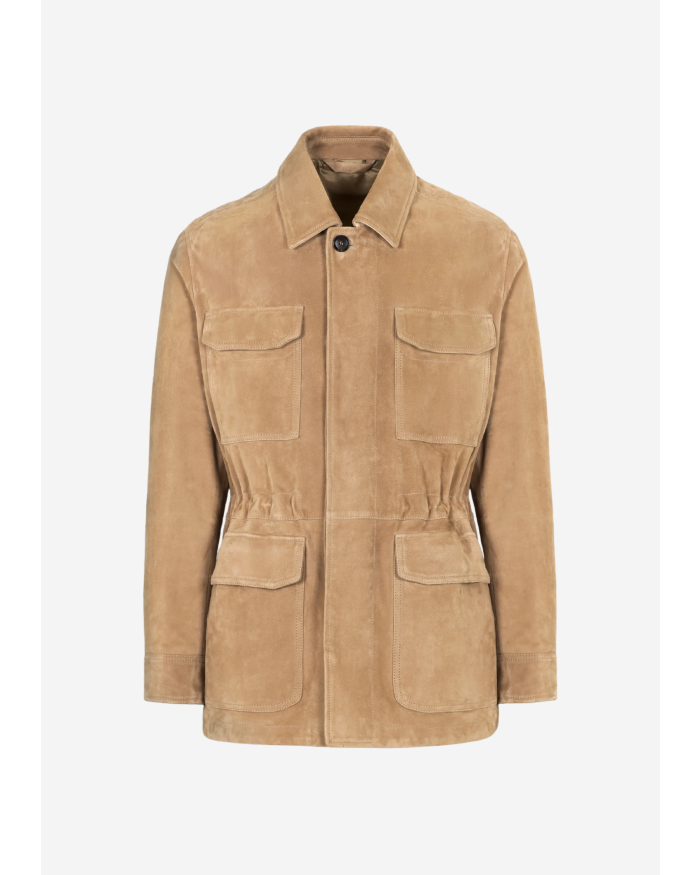 BRIONI Brioni - Sahariana jacket - Lambskin - Taupe