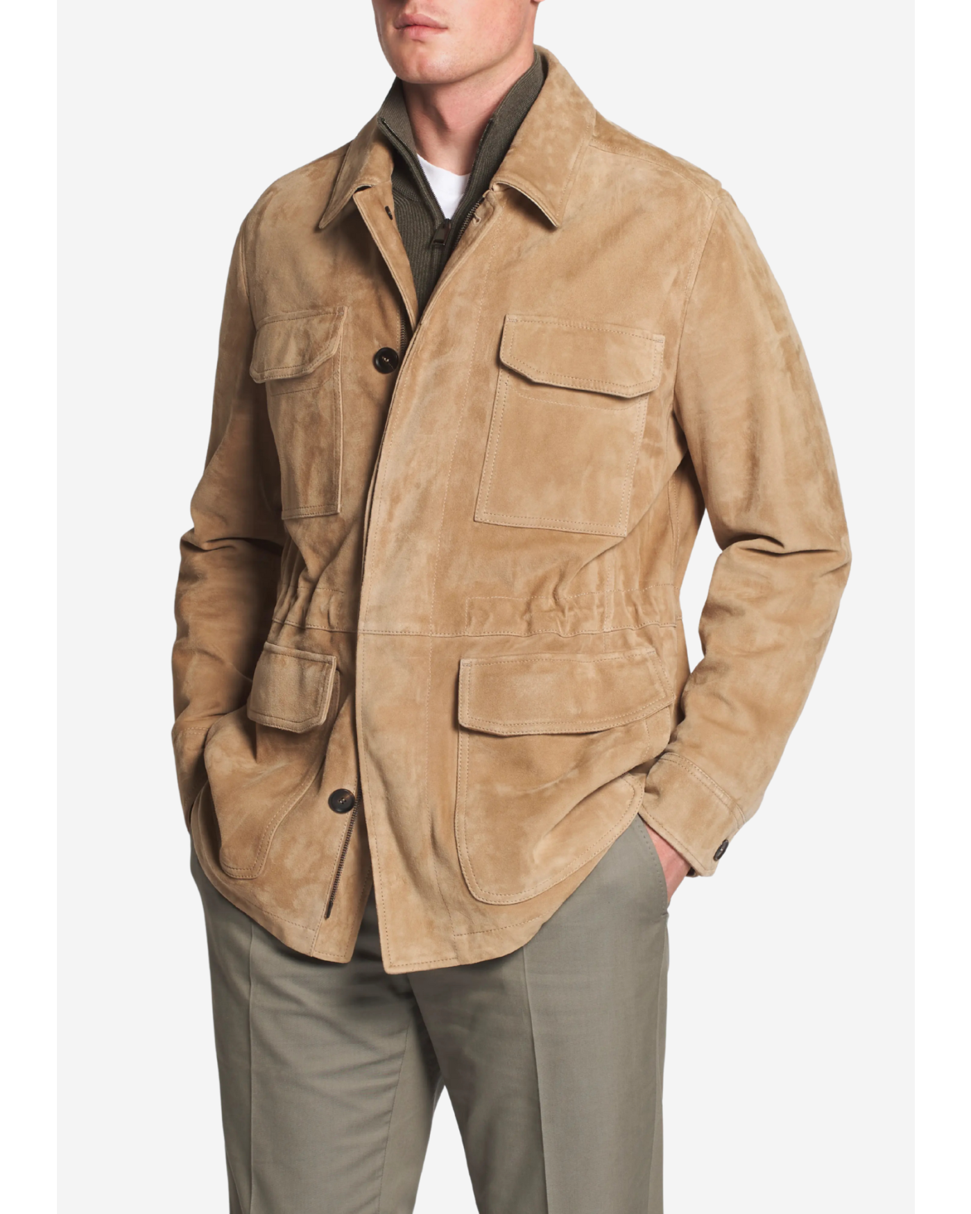 Brioni - Sahariana jacket - Lambskin - Taupe