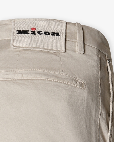 Kiton - Trousers cotton - Sand