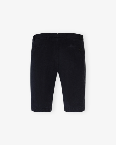 Berwich - Shorts washed linen - Navy
