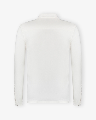 Fedeli - Pique polo long sleeve - Offwhite