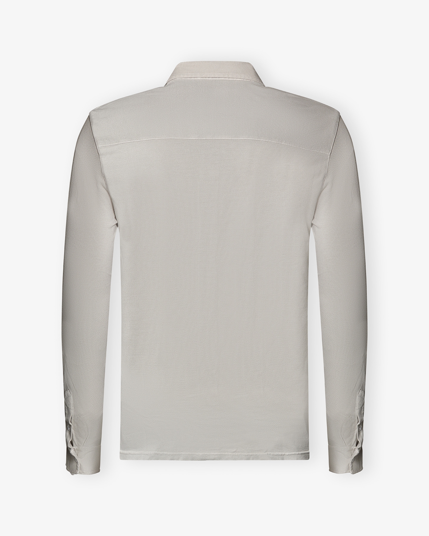 Fedeli - Pique polo long sleeve - Sand