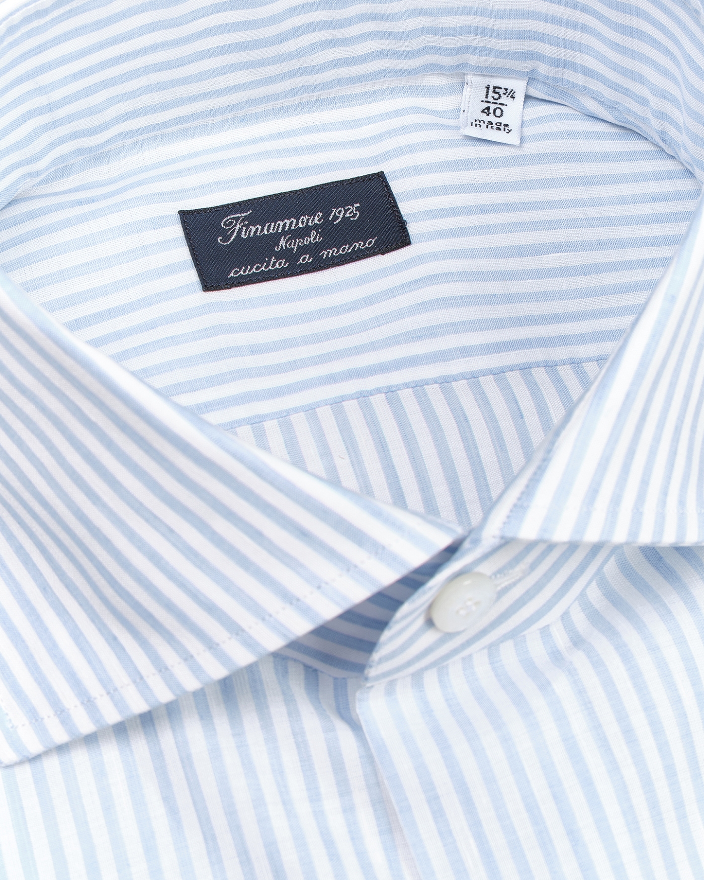 Finamore - Shirt Carlo Riva - Cotton linen silk - Stripes