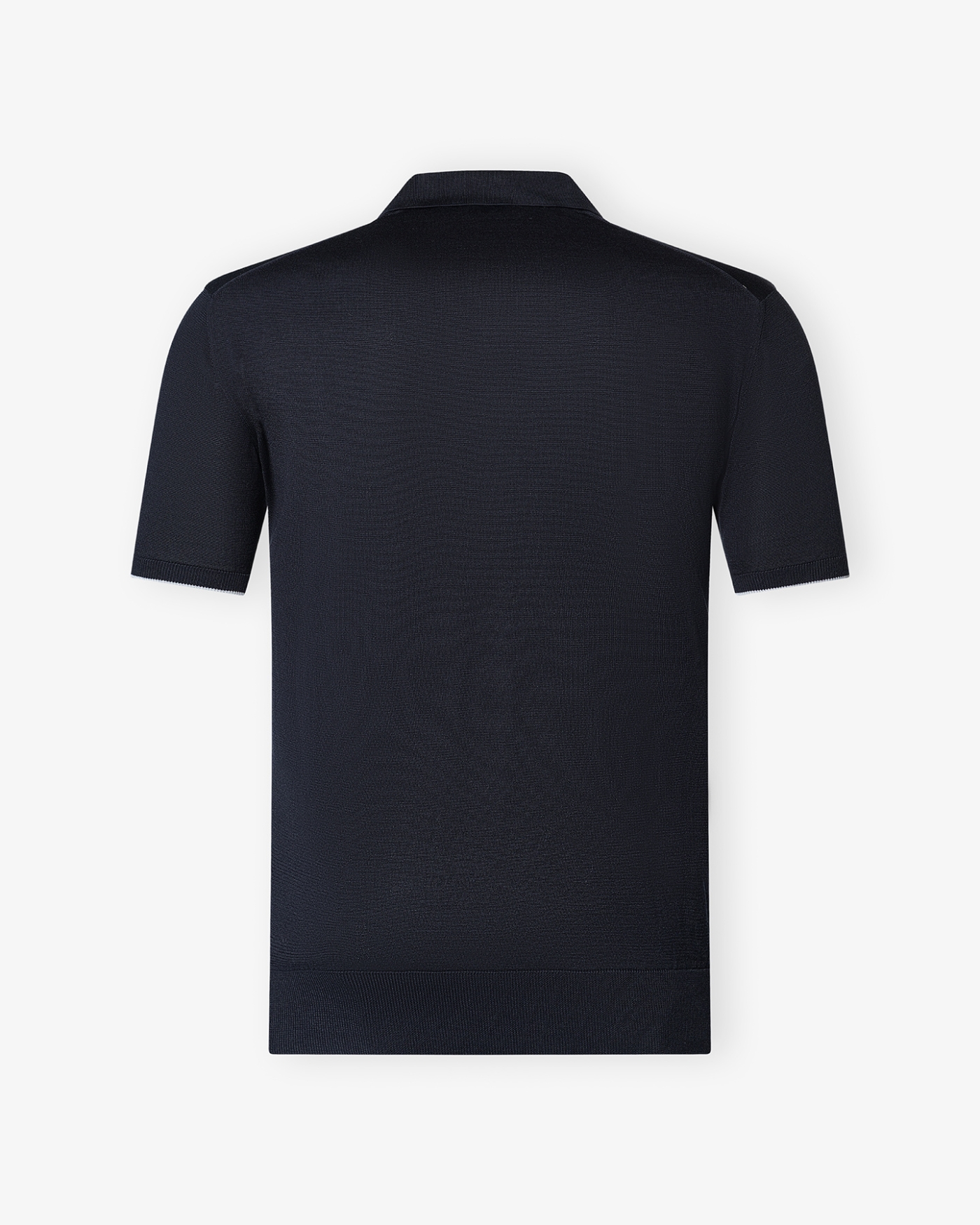 Doriani Cashmere - Polo short sleeve silk cotton - Navy