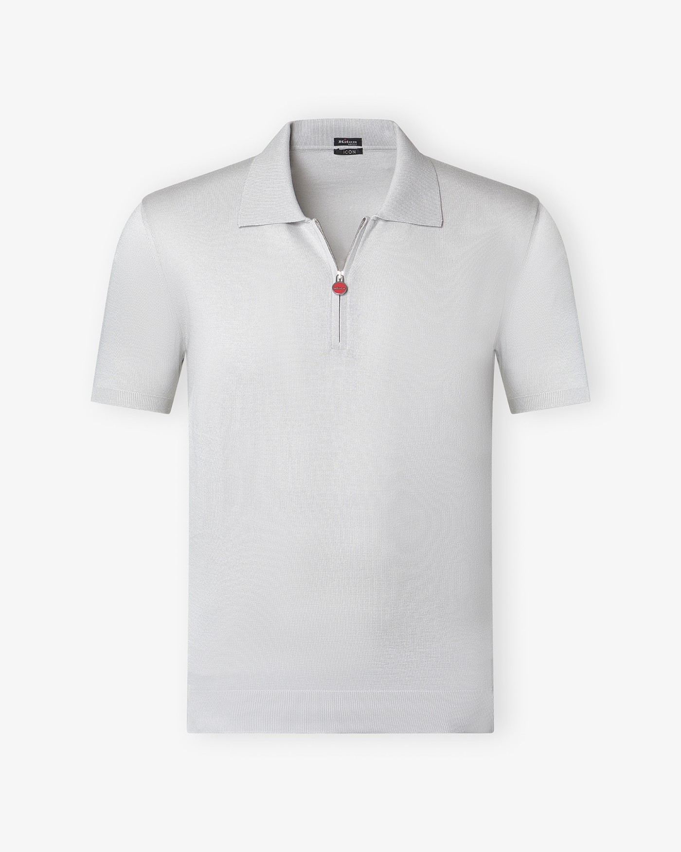 Kiton - Polo short sleeve - Fine cotton - Grey